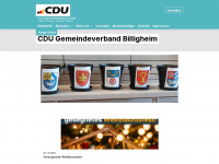 cdu-billigheim.de Webseite Vorschau