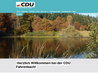 cdu-fahrenbach.de Webseite Vorschau