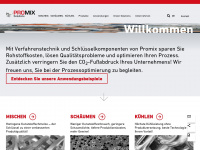 promix-solutions.com Webseite Vorschau
