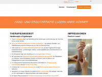 ergoluzern.ch Webseite Vorschau