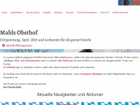 mahls-obsthof.de Webseite Vorschau