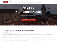 75jahre-nuernberger-kodex.de Webseite Vorschau