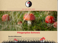 fliegenpilze.ch Webseite Vorschau