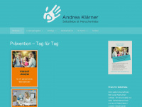 andrea-klaerner.com Webseite Vorschau