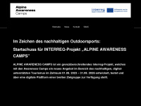 alpine-awareness.eu Webseite Vorschau