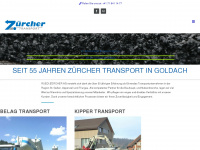 zuercher-transport.ch Webseite Vorschau
