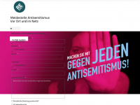 meldestelle-antisemitismus.de Webseite Vorschau
