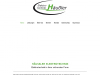 haeussler-elektrosicherheit.de Webseite Vorschau