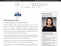 theartistmanager.de Webseite Vorschau