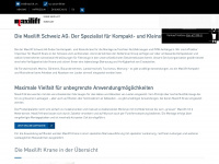 maxilift.ch Webseite Vorschau