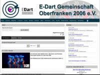 e-dart-ranking.de Webseite Vorschau