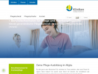 pflegeschulen-oal-kf.de Webseite Vorschau
