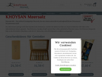 khoysan-salz.de Webseite Vorschau