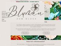 blumenzumglueck.ch Webseite Vorschau