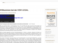 ksw-legal.de Webseite Vorschau