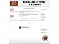 restaurant-titus.com Webseite Vorschau