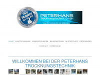 peterhans-trocknung.ch Webseite Vorschau