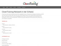 clowntraining.ch Webseite Vorschau