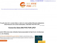 bigfiveforlife-seminar.com Webseite Vorschau