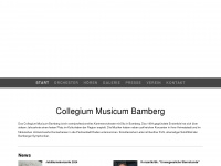 collegium-musicum-bamberg.de Webseite Vorschau