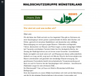 waldschutzgruppe-muensterland.de Webseite Vorschau