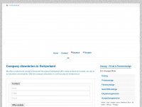 firmenaufloesung.ch Webseite Vorschau
