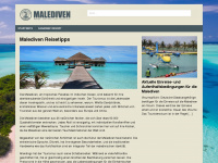 maledivenreise.net Webseite Vorschau