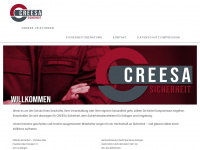 creesa-sicherheit.de Webseite Vorschau
