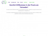 praxis-am-tetraeder.de Webseite Vorschau
