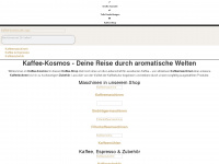 kaffee-kosmos.de Webseite Vorschau