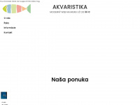 akvaristika.aplikacia.eu Webseite Vorschau