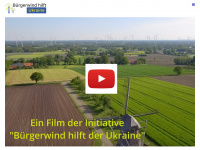 buergerwind-hilft-ukraine.de Webseite Vorschau