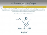 biohof-majoni.com Webseite Vorschau