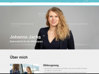 johanna-jachs.at Webseite Vorschau