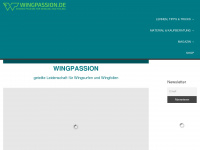 wingpassion.de Webseite Vorschau