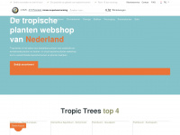 tropictrees.nl Webseite Vorschau