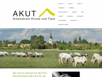 arbeitskreis-kirche-und-tiere.ch Webseite Vorschau