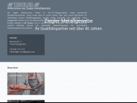 ziegler-metallgewebe.com Webseite Vorschau