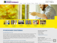 pforzheimer-fensterbau.de Webseite Vorschau