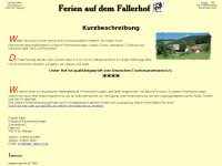 faller-fallerhof.de Webseite Vorschau