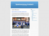 spielmannszug-ansbach.de Webseite Vorschau