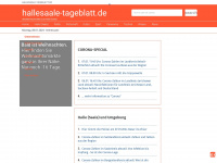 hallesaale-tageblatt.de Webseite Vorschau
