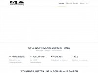 avg-wohnmobilvermietung.de Webseite Vorschau
