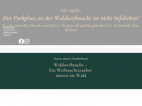 waldweihnacht-halsbach.de Webseite Vorschau