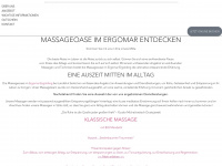 massageoase-im-ergomar.de Webseite Vorschau