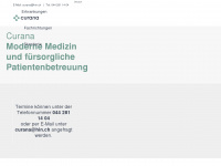 curana.ch Webseite Vorschau