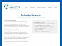 dentallabor-kamppeter.de Webseite Vorschau