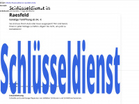 schluesseldienst-raesfeld-24.de Webseite Vorschau