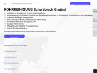 rohrreinigung-schwaebisch-pro.de Webseite Vorschau