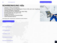 rohrreinigung-hille-pro.de Webseite Vorschau